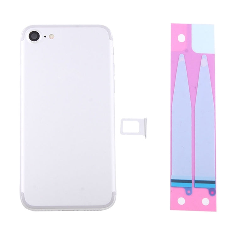 Battery Back Cover Assembly with Card Tray for iPhone 7(Silver) - Back Cover by PMC TechLife | Online Shopping South Africa | PMC TechLife