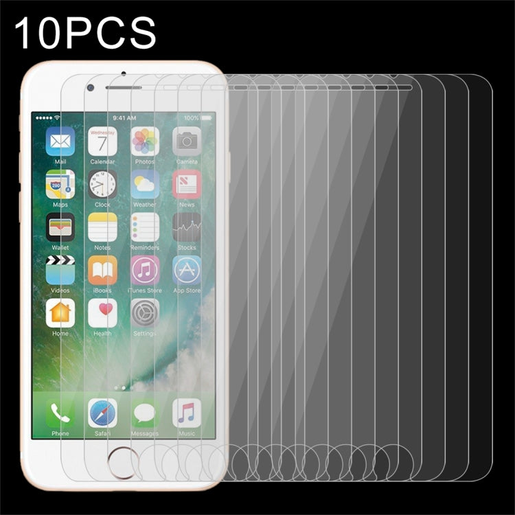 10 PCS for iPhone 8 Plus & iPhone 7 Plus 0.26mm 9H Surface Hardness 2.5D Explosion-proof Tempered Glass Non-full Screen Film - iPhone 8 Plus & 7 Plus Tempered Glass by PMC TechLife | Online Shopping South Africa | PMC TechLife