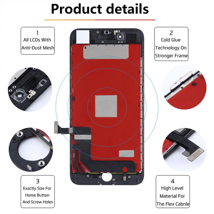 Original LCD Screen for iPhone 7 Plus with Digitizer Full Assembly (Black) - free shipping - PMC TechLife - Order now!
