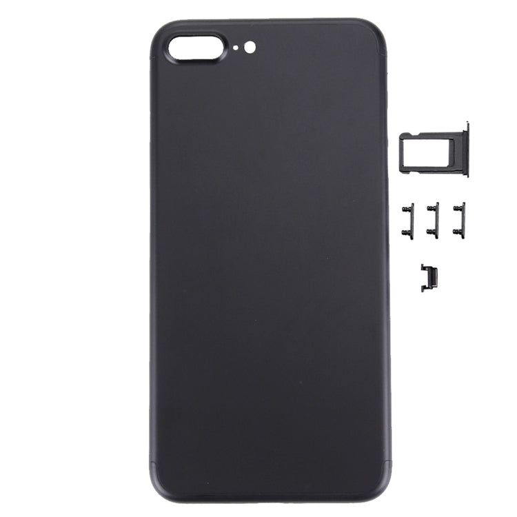 5 in 1 for iPhone 7 Plus (Back Cover + Card Tray + Volume Control Key + Power Button + Mute Switch Vibrator Key) Full Assembly Housing Cover(Black) - Back Cover by PMC TechLife | Online Shopping South Africa | PMC TechLife