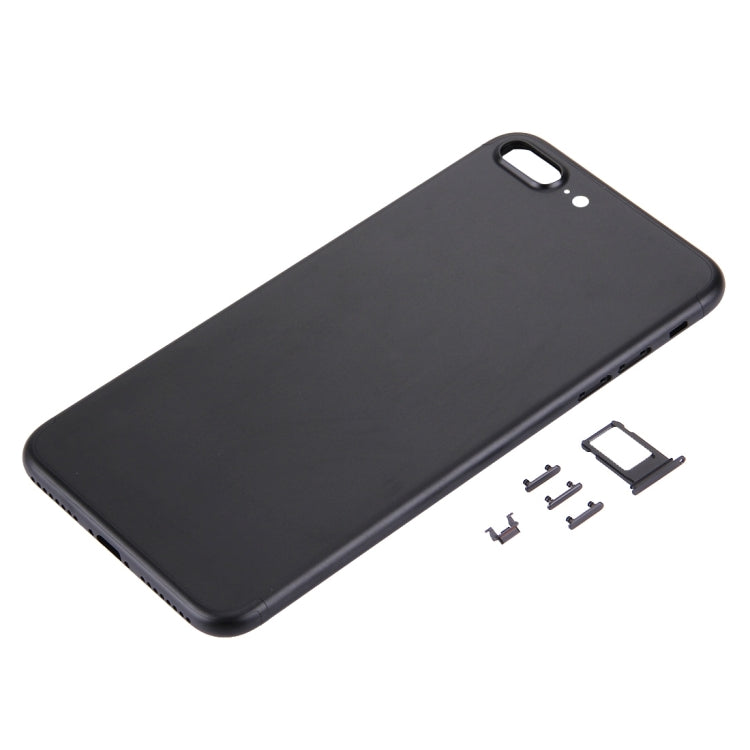 5 in 1 for iPhone 7 Plus (Back Cover + Card Tray + Volume Control Key + Power Button + Mute Switch Vibrator Key) Full Assembly Housing Cover(Black) - Back Cover by PMC TechLife | Online Shopping South Africa | PMC TechLife