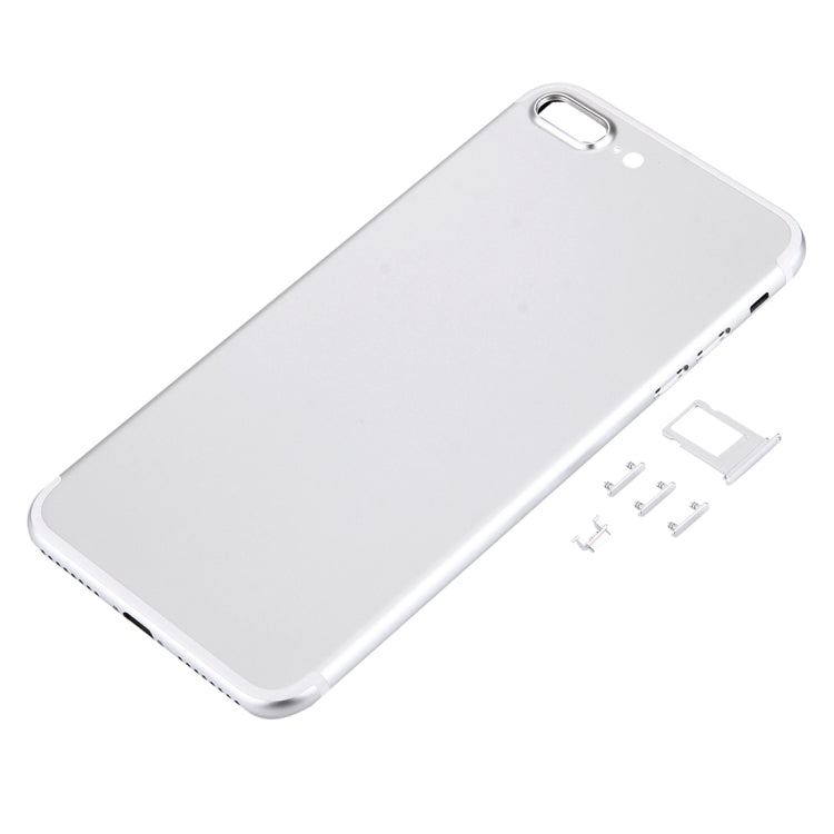 5 in 1 for iPhone 7 Plus (Back Cover + Card Tray + Volume Control Key + Power Button + Mute Switch Vibrator Key) Full Assembly Housing Cover(Silver) - Back Cover by PMC TechLife | Online Shopping South Africa | PMC TechLife