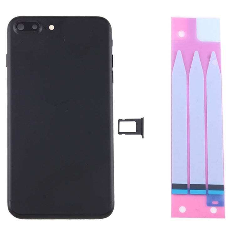 for iPhone 7 Plus Battery Back Cover Assembly with Card Tray(Black) - Back Cover by PMC TechLife | Online Shopping South Africa | PMC TechLife