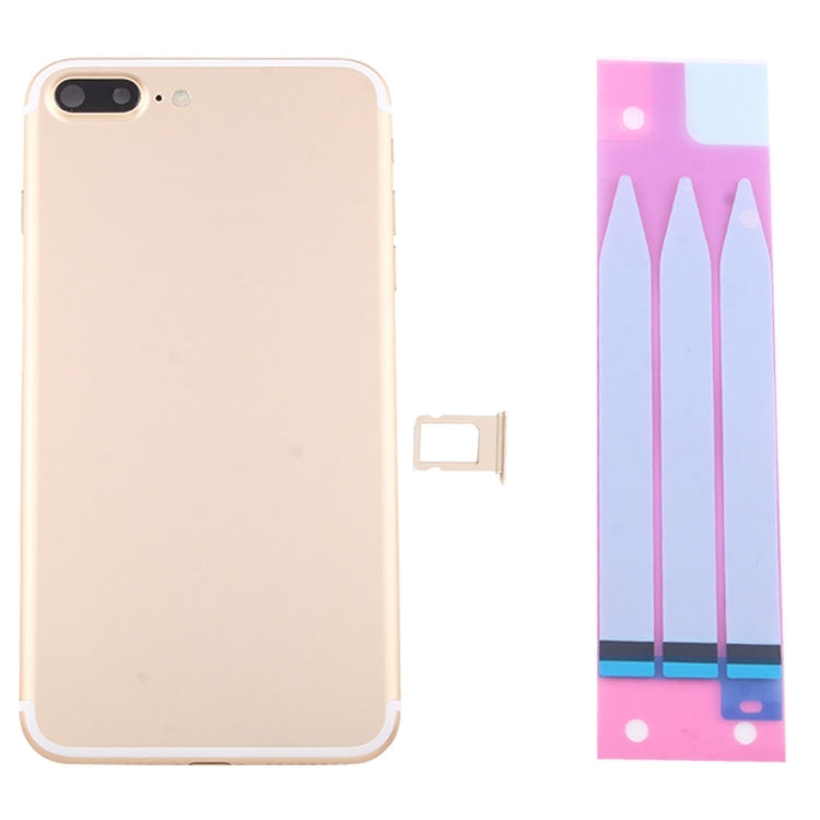 for iPhone 7 Plus Battery Back Cover Assembly with Card Tray(Gold) - Back Cover by PMC TechLife | Online Shopping South Africa | PMC TechLife