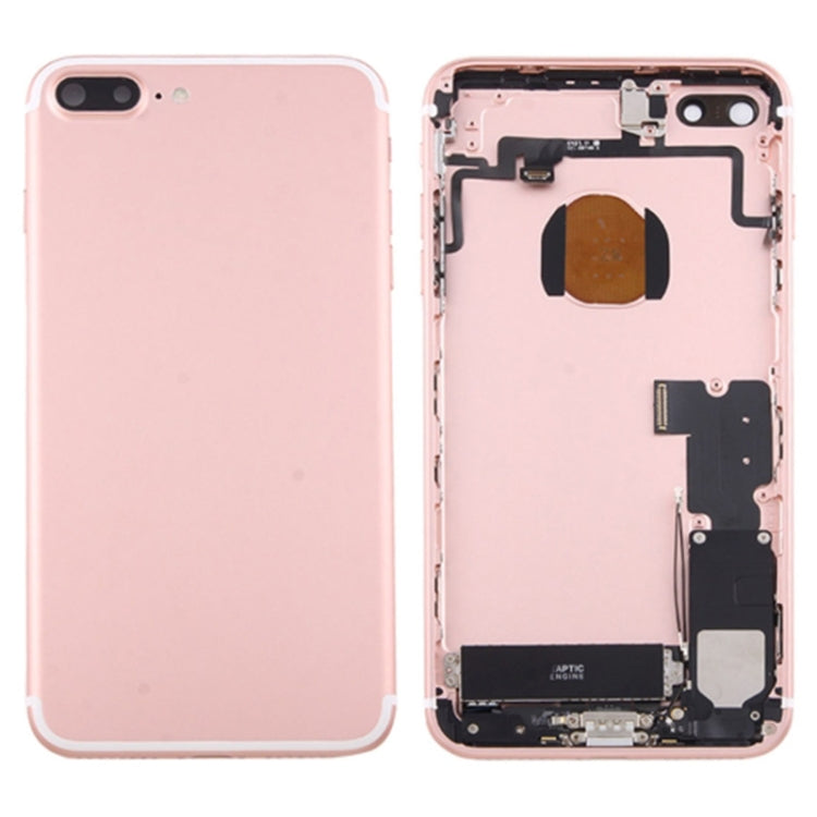 Battery Back Cover Assembly with Card Tray for iPhone 7 Plus (Rose Gold) - Back Cover by PMC TechLife | Online Shopping South Africa | PMC TechLife