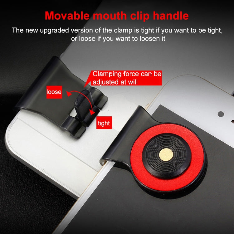 A9 Direct Mobile Clip Games Joystick Artifact Hand Travel Button Sucker with Ring Holder for iPhone, Android Phone, Tablet(Red) - Handle Shooter by PMC TechLife | Online Shopping South Africa | PMC TechLife