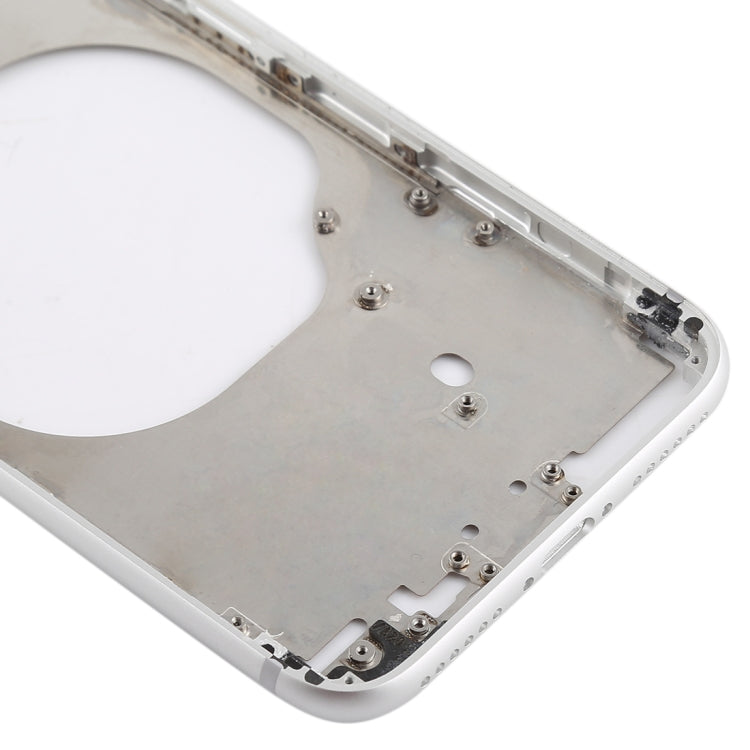 Transparent Back Cover with Camera Lens & SIM Card Tray & Side Keys for iPhone 8 (White) - Back Cover by PMC TechLife | Online Shopping South Africa | PMC TechLife