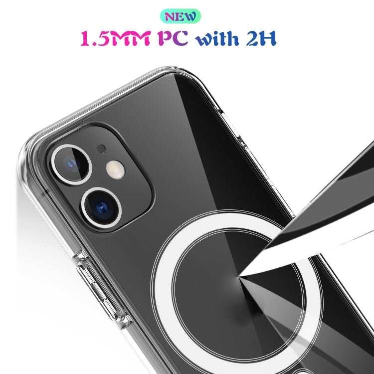 For iPhone SE 2020 / 8 Magsafe Case Simple Magnetic Ring All-inclusive Clear Crystal Acrylic PC +TPU Shockproof Case - More iPhone Cases by PMC TechLife | Online Shopping South Africa | PMC TechLife