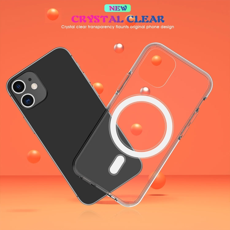 For iPhone SE 2020 / 8 Magsafe Case Simple Magnetic Ring All-inclusive Clear Crystal Acrylic PC +TPU Shockproof Case - More iPhone Cases by PMC TechLife | Online Shopping South Africa | PMC TechLife