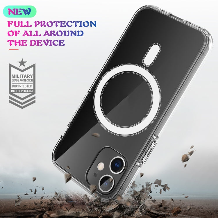 For iPhone SE 2020 / 8 Magsafe Case Simple Magnetic Ring All-inclusive Clear Crystal Acrylic PC +TPU Shockproof Case - More iPhone Cases by PMC TechLife | Online Shopping South Africa | PMC TechLife