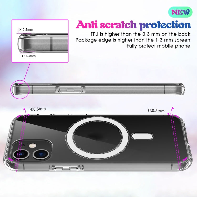 For iPhone SE 2020 / 8 Magsafe Case Simple Magnetic Ring All-inclusive Clear Crystal Acrylic PC +TPU Shockproof Case - More iPhone Cases by PMC TechLife | Online Shopping South Africa | PMC TechLife