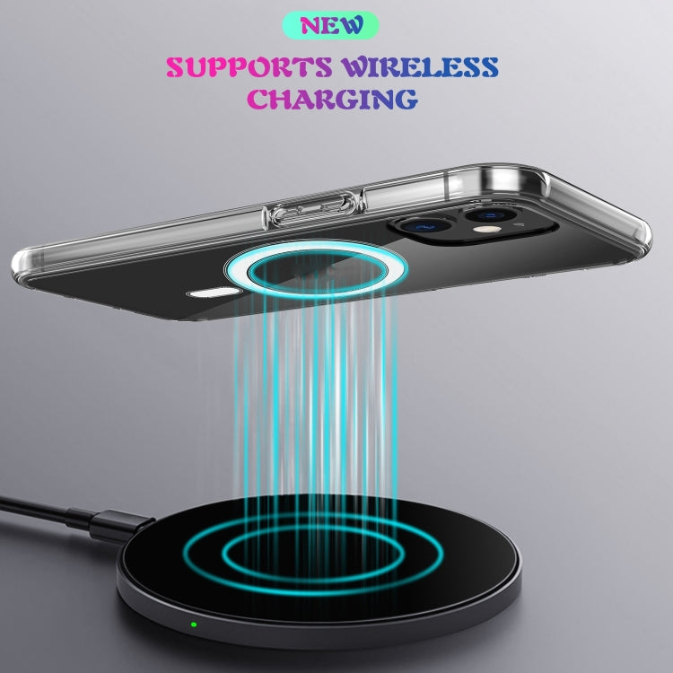 For iPhone SE 2020 / 8 Magsafe Case Simple Magnetic Ring All-inclusive Clear Crystal Acrylic PC +TPU Shockproof Case - More iPhone Cases by PMC TechLife | Online Shopping South Africa | PMC TechLife