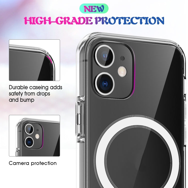 For iPhone SE 2020 / 8 Magsafe Case Simple Magnetic Ring All-inclusive Clear Crystal Acrylic PC +TPU Shockproof Case - More iPhone Cases by PMC TechLife | Online Shopping South Africa | PMC TechLife
