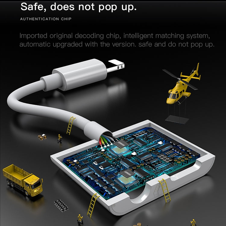 JOYROOM S-Y104 Ben Series Apple Dual Lightning Adapter, Length: 1.2m(White) - Earphone Adapter by JOYROOM | Online Shopping South Africa | PMC TechLife | Buy Now Pay Later Mobicred