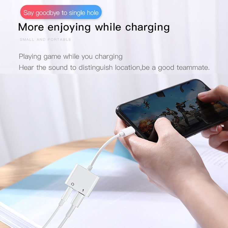 JOYROOM S-Y104 Ben Series Apple 3.5+Lightning Adapter, Length: 1.2m(White) - Earphone Adapter by JOYROOM | Online Shopping South Africa | PMC TechLife