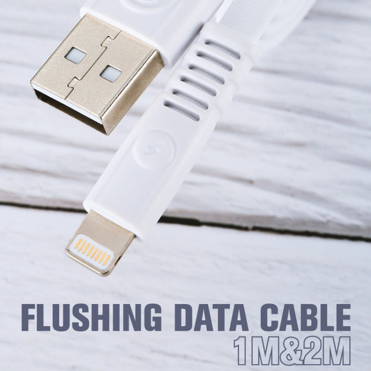 WK WDC-066i 2.1A 8 Pin Flushing Charging Data Cable, Length: 1m(White) - Normal Style Cable by WK | Online Shopping South Africa | PMC Jewellery