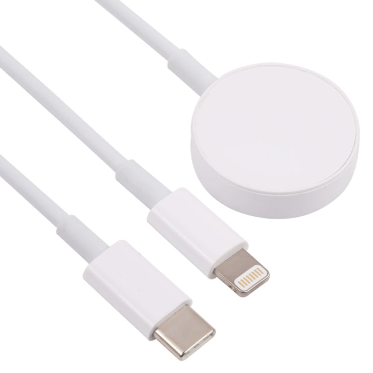 3 in 1 USB-C / Type-C to 8 Pin + USB-C / Type-C + Magnetic Watch Wireless Charger Data Cable, Cable Length: 1.2m -  by PMC TechLife | Online Shopping South Africa | PMC TechLife