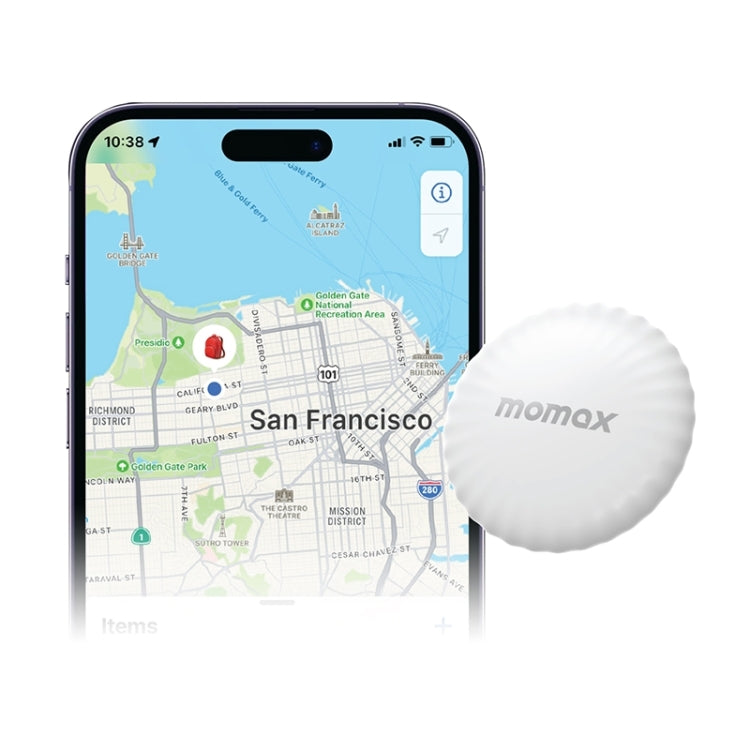 MOMAX PINTAG BR5 Wireless Positioning Anti-lost Device(White) - free shipping - PMC TechLife - Order now!