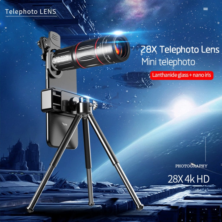 W28-QK Mobile Phone Universal Lens Telescope 28X Big Pocket + Shelf Set - free shipping - PMC TechLife - Order now!