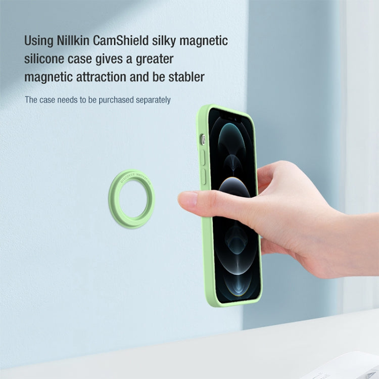 NILLKIN Portable PU Leather Magnetic Ring Sticker (Blue) - Hand-Sticking Bracket by NILLKIN | Online Shopping South Africa | PMC TechLife