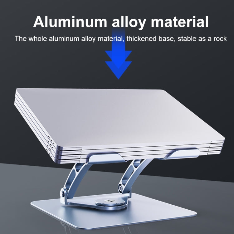 R-JUST HZ39 Triangular Swivel Lift Laptop Stand (Silver) - free shipping - PMC TechLife - Order now!