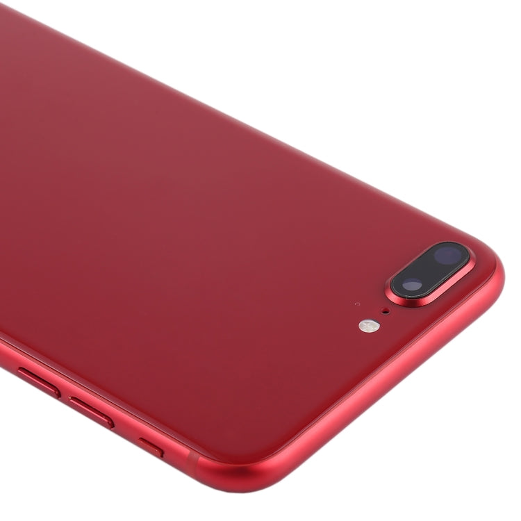 Battery Back Cover Assembly with Side Keys & Vibrator & Speaker Ringer Buzzer & Power Button + Volume Button Flex Cable & Card Tray for iPhone 8 Plus(Red) - Back Cover by PMC TechLife | Online Shopping South Africa | PMC TechLife