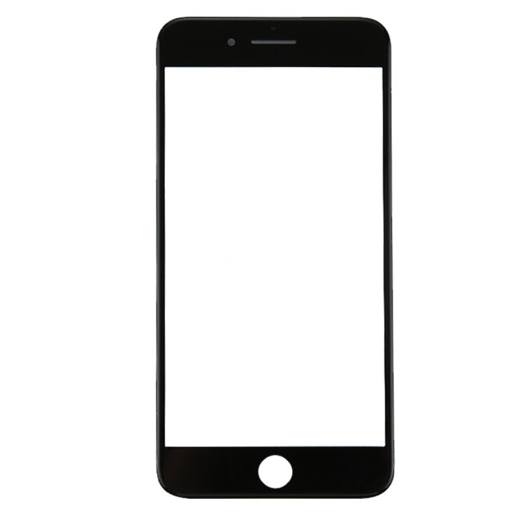 for iPhone 8 Plus Front Screen Outer Glass Lens with Front LCD Screen Bezel Frame(Black) - free shipping - PMC TechLife - Order now!
