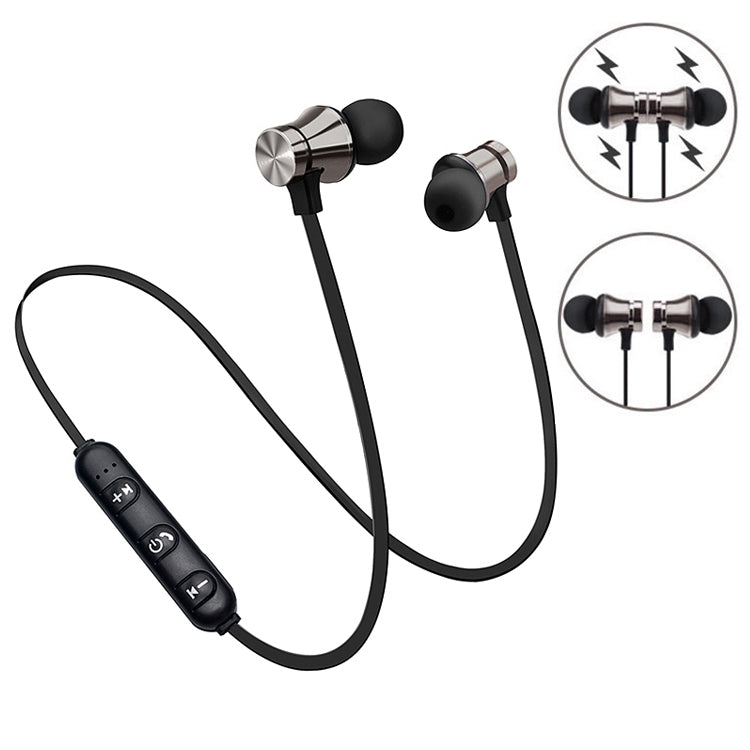 XT11 Magnetic In-Ear Wireless Bluetooth V4.2 Earphones(Tarnish) - Neck-mounted Earphone by PMC TechLife | Online Shopping South Africa | PMC TechLife