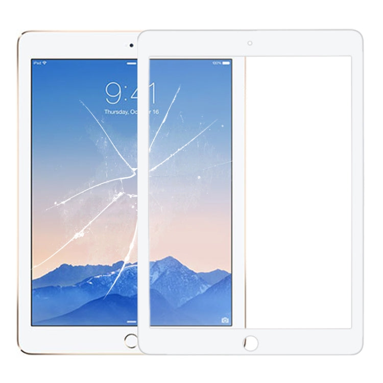 Front Screen Outer Glass Lens for iPad Air 2 / A1567 / A1566 (White) - free shipping - PMC TechLife - Order now!