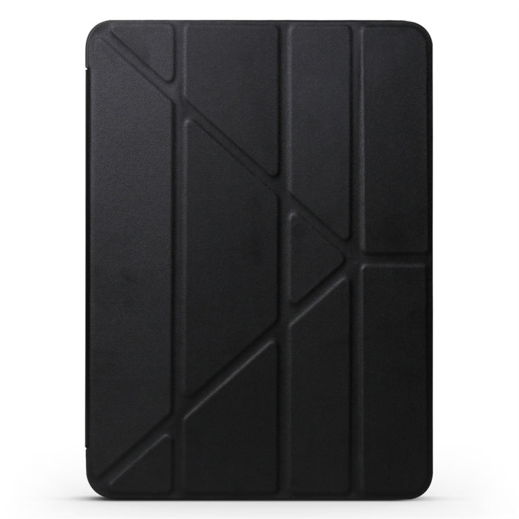 Millet Texture PU+ Silica Gel Full Coverage Leather Case for iPad Air (2019) / iPad Pro 10.5 inch, with Multi-folding Holder(Black) - iPad Air (2019) Cases by PMC TechLife | Online Shopping South Africa | PMC TechLife | Buy Now Pay Later Mobicred