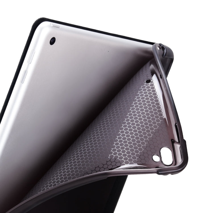 Multi-folding Shockproof TPU Protective Case for iPad 9.7 (2018) / 9.7 (2017) / air / air2, with Holder & Pen Slot(Black) - free shipping - PMC TechLife - Order now!