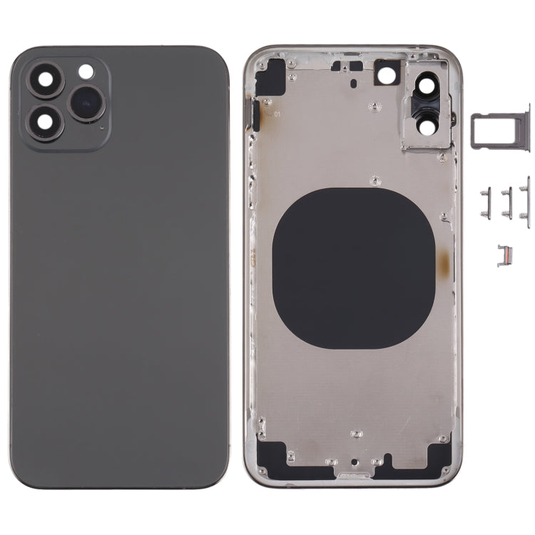 Back Housing Cover with Appearance Imitation of iP13 Pro for iPhone X(Black) - Back Cover by PMC TechLife | Online Shopping South Africa | PMC TechLife
