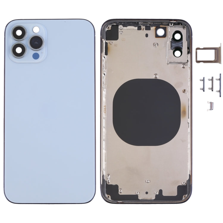 Back Housing Cover with Appearance Imitation of iP13 Pro for iPhone X(Blue) - Back Cover by PMC TechLife | Online Shopping South Africa | PMC TechLife | Buy Now Pay Later Mobicred