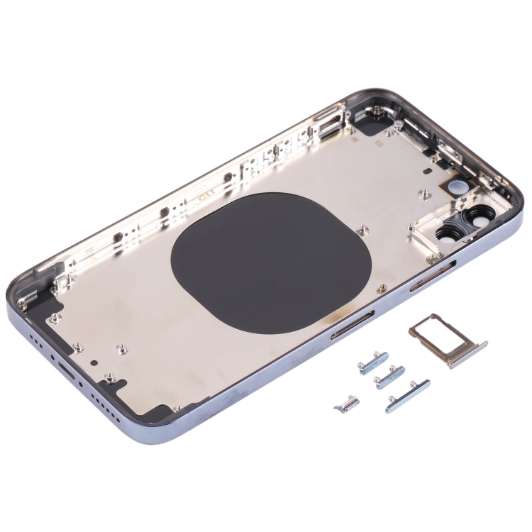 Back Housing Cover with Appearance Imitation of iP13 Pro for iPhone X(Blue) - Back Cover by PMC TechLife | Online Shopping South Africa | PMC TechLife | Buy Now Pay Later Mobicred