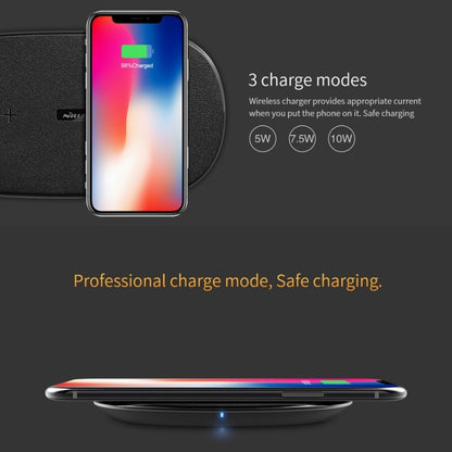 NILLKIN MC031 Gemini Dual Wireless Faster Charger QI Standard Smart Recognition 5/7.5/10W, For iPhone / Samsung / Nokia other QI Standard Smart Phones(Black) - Wireless Charger by NILLKIN | Online Shopping South Africa | PMC Jewellery