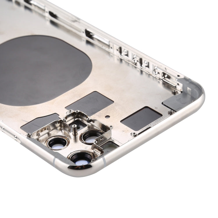 Back Housing Cover with SIM Card Tray & Side keys & Camera Lens for iPhone 11 Pro Max(Silver) - Back Cover by PMC TechLife | Online Shopping South Africa | PMC TechLife