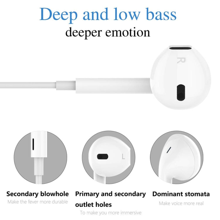 GL069 8 Pin Port Bluetooth Module Pop-up Window Wired Stereo Earphones with Mic (White) - Normal Style Earphone by PMC TechLife | Online Shopping South Africa | PMC TechLife