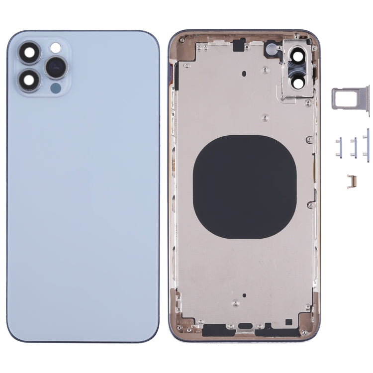 Back Housing Cover with Appearance Imitation of iP13 Pro Max for iPhone XS Max(Blue) - Back Cover by PMC TechLife | Online Shopping South Africa | PMC TechLife
