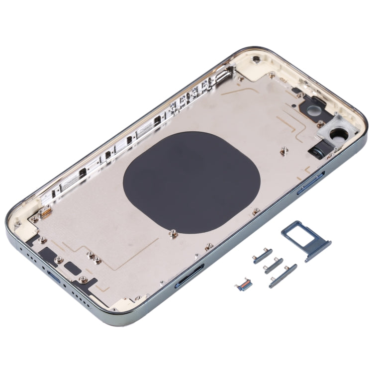 Electroplated Frame Back Housing Cover with Appearance Imitation of iP13 Pro for iPhone XR(Green) - Back Cover by PMC TechLife | Online Shopping South Africa | PMC TechLife | Buy Now Pay Later Mobicred