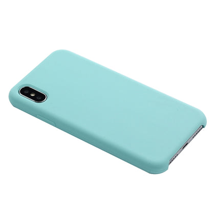 For iPhone XR Four Corners Full Coverage Liquid Silicone Case(Baby Blue) - More iPhone Cases by PMC Jewellery | Online Shopping South Africa | PMC Jewellery