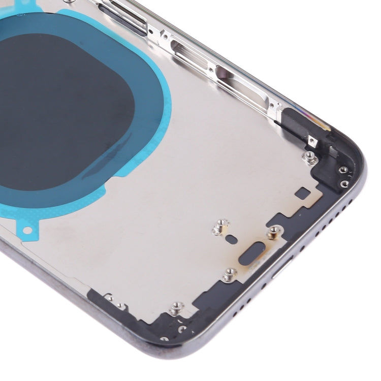 Back Cover with Camera Lens & SIM Card Tray & Side Keys for iPhone XS(Black) - Back Cover by PMC TechLife | Online Shopping South Africa | PMC TechLife | Buy Now Pay Later Mobicred