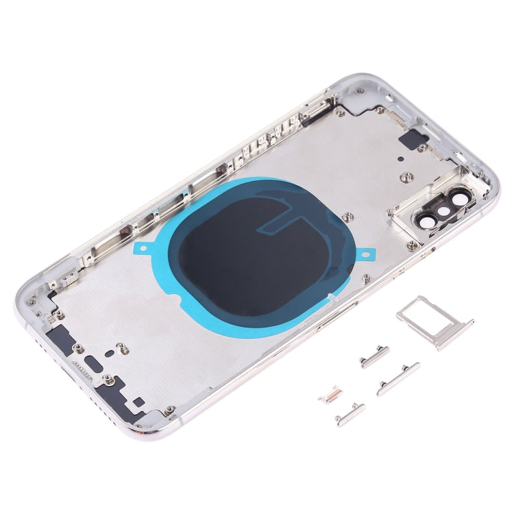 Back Cover with Camera Lens & SIM Card Tray & Side Keys for iPhone XS(White) - Back Cover by PMC TechLife | Online Shopping South Africa | PMC TechLife