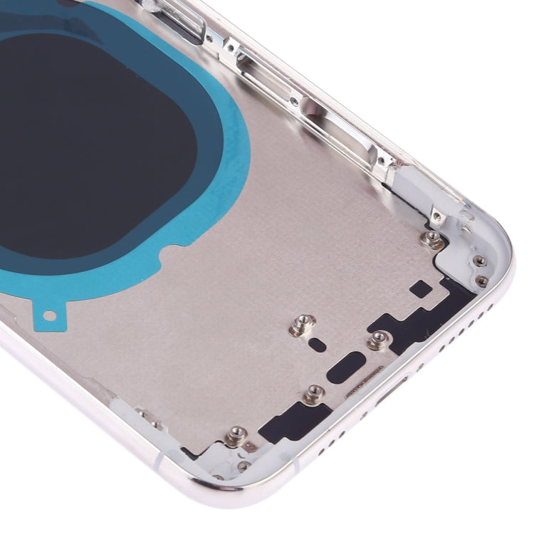 Back Cover with Camera Lens & SIM Card Tray & Side Keys for iPhone XS(White) - Back Cover by PMC TechLife | Online Shopping South Africa | PMC TechLife