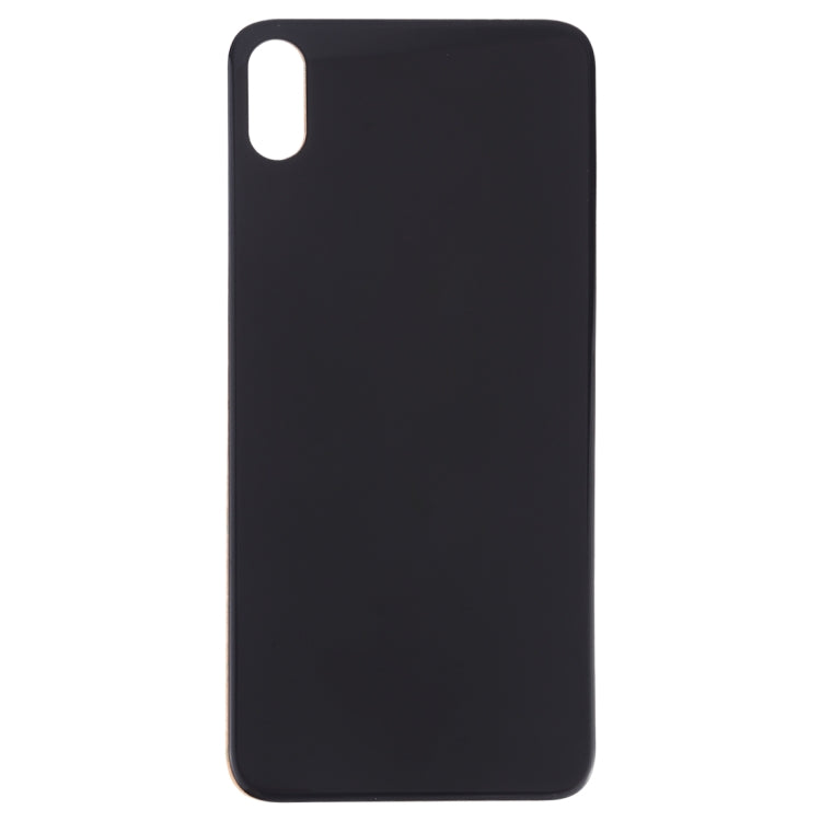 Easy Replacement Big Camera Hole Glass Back Battery Cover with Adhesive for iPhone XS(Black) - Back Cover by PMC TechLife | Online Shopping South Africa | PMC TechLife | Buy Now Pay Later Mobicred