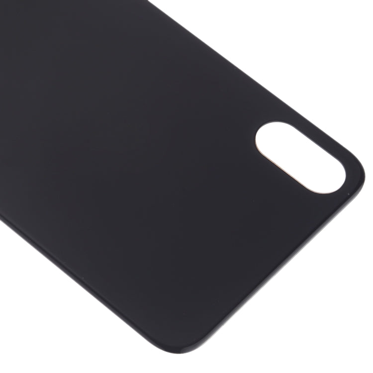 Easy Replacement Big Camera Hole Glass Back Battery Cover with Adhesive for iPhone XS(Black) - Back Cover by PMC TechLife | Online Shopping South Africa | PMC TechLife | Buy Now Pay Later Mobicred
