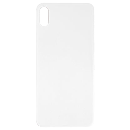 Easy Replacement Big Camera Hole Glass Back Battery Cover with Adhesive for iPhone XS(White) - Back Cover by PMC Jewellery | Online Shopping South Africa | PMC Jewellery