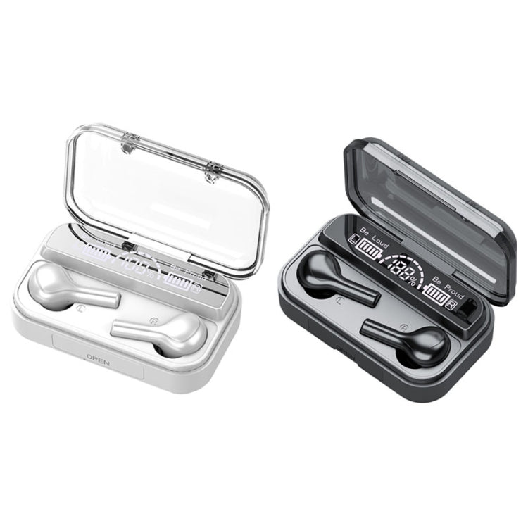 278 TWS External Noise Cancelling Touch Bluetooth Earphone with Charging Box, Support LED Power Digital Display & Breathing Lights & Call & Voice Assistant(Black) - TWS Earphone by PMC TechLife | Online Shopping South Africa | PMC TechLife