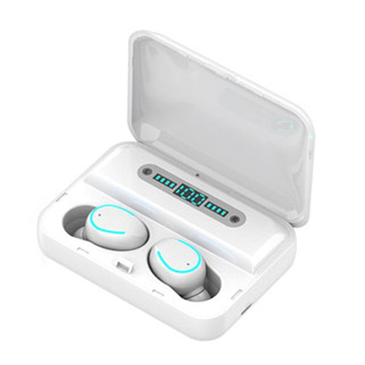 F9-5 Intelligent Noise Cancelling Touch Bluetooth Earphone with Charging Box, Supports Three-screen LED Power Display & HD Call & Power Bank & Siri(White) - Bluetooth Earphone by PMC Jewellery | Online Shopping South Africa | PMC Jewellery