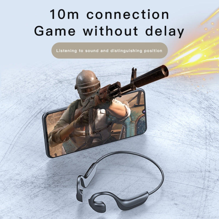 G100 Bluetooth 5.0 Wireless Ear-mounted Sports Waterproof Bone Conduction Earphone (Black) - Neck-mounted Earphone by PMC TechLife | Online Shopping South Africa | PMC TechLife