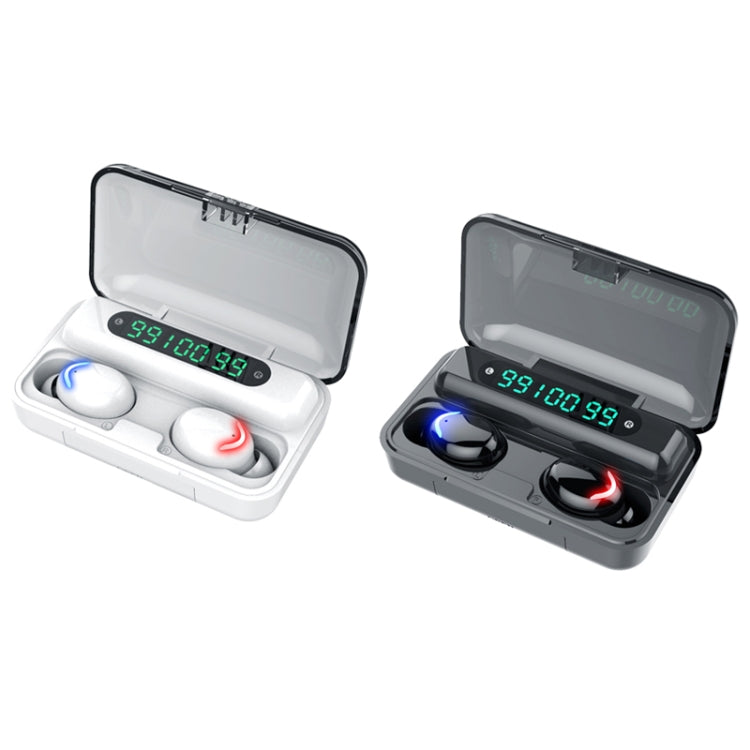 F9-5C Three-screen Digital Display Noise Reduction Bluetooth Earphone(Black) - Bluetooth Earphone by PMC TechLife | Online Shopping South Africa | PMC TechLife